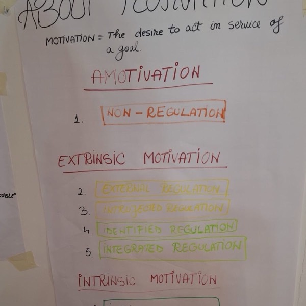 Poster about types of motivation